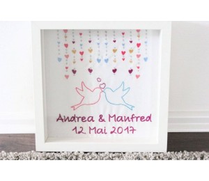 Stickdatei - Herz Schloss